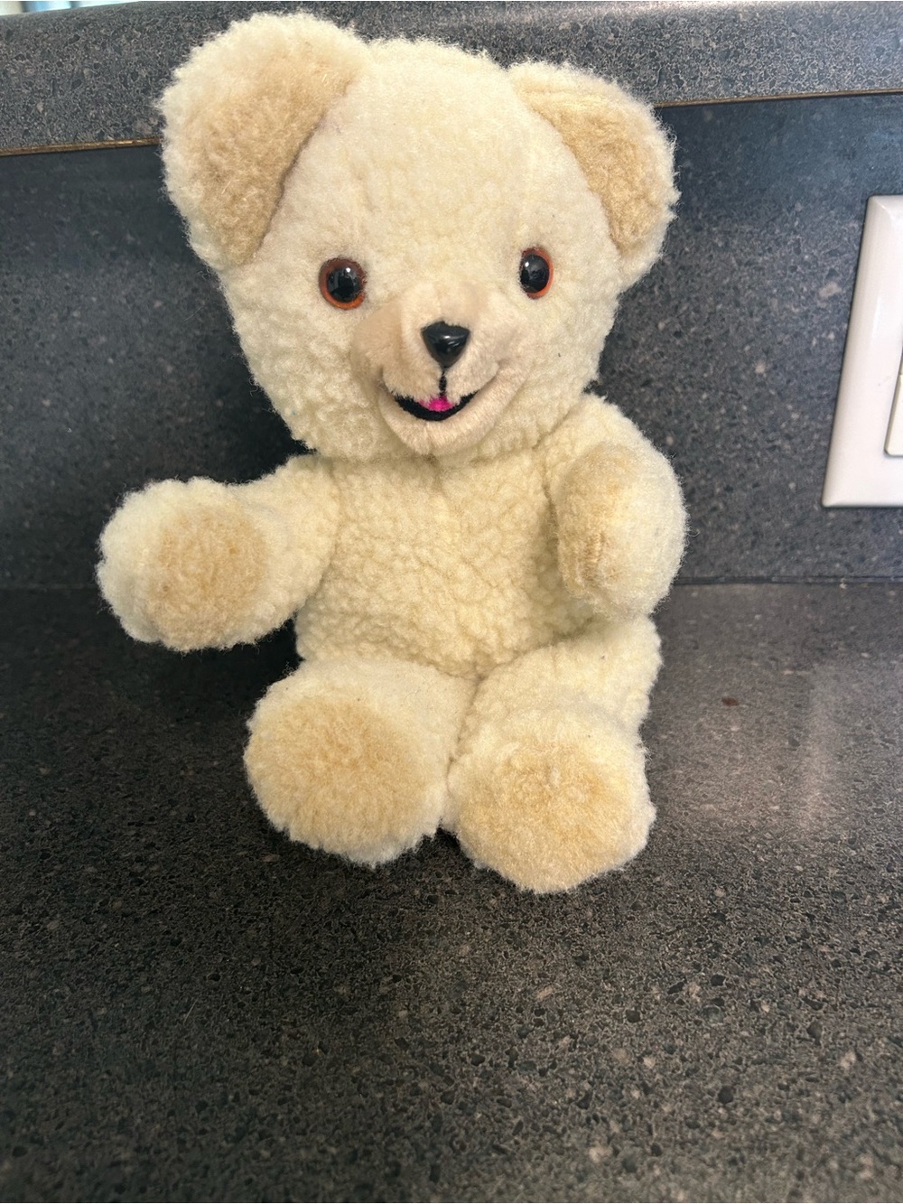 Plush Cream Teddy Bear Soft Stuffed Animal - Classic Cuddly Toy